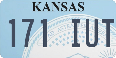 KS license plate 171IUT
