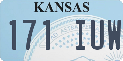 KS license plate 171IUW