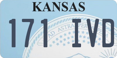 KS license plate 171IVD