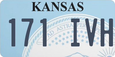 KS license plate 171IVH