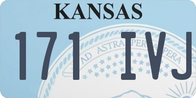 KS license plate 171IVJ