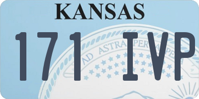 KS license plate 171IVP