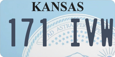 KS license plate 171IVW
