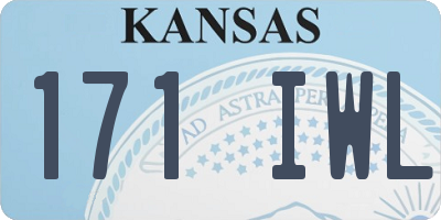 KS license plate 171IWL