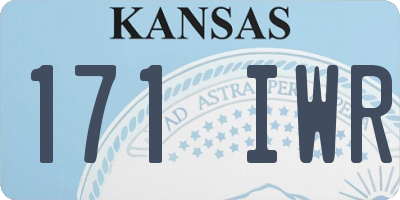 KS license plate 171IWR