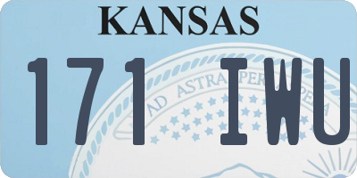 KS license plate 171IWU