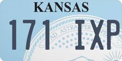 KS license plate 171IXP