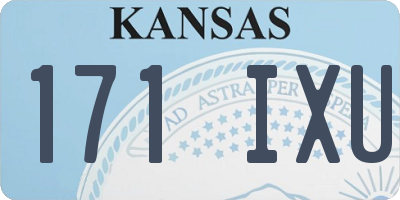 KS license plate 171IXU