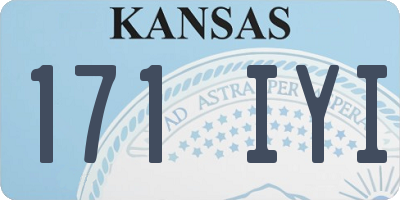KS license plate 171IYI