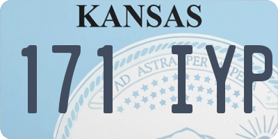KS license plate 171IYP