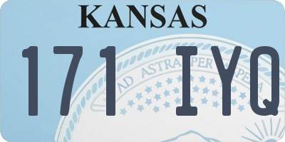 KS license plate 171IYQ
