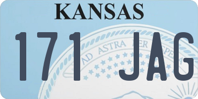 KS license plate 171JAG