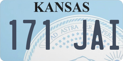 KS license plate 171JAI