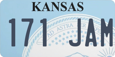 KS license plate 171JAM