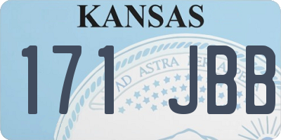 KS license plate 171JBB
