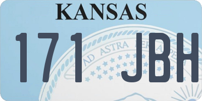 KS license plate 171JBH