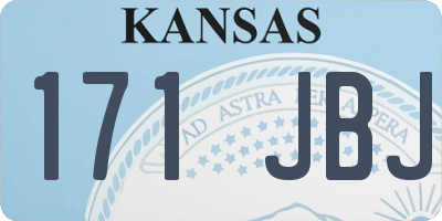 KS license plate 171JBJ