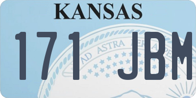 KS license plate 171JBM