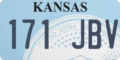 KS license plate 171JBV