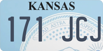 KS license plate 171JCJ