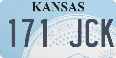 KS license plate 171JCK