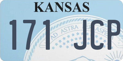 KS license plate 171JCP