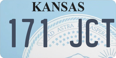 KS license plate 171JCT