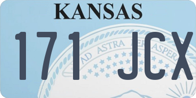 KS license plate 171JCX