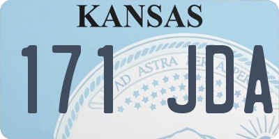 KS license plate 171JDA