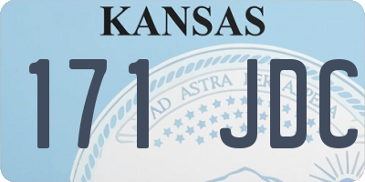 KS license plate 171JDC