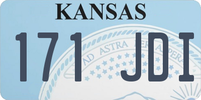 KS license plate 171JDI