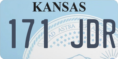 KS license plate 171JDR