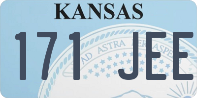 KS license plate 171JEE