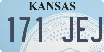 KS license plate 171JEJ