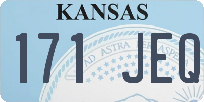 KS license plate 171JEQ