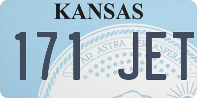 KS license plate 171JET