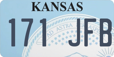 KS license plate 171JFB