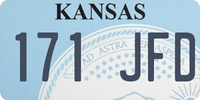 KS license plate 171JFD