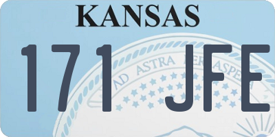 KS license plate 171JFE