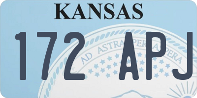 KS license plate 172APJ