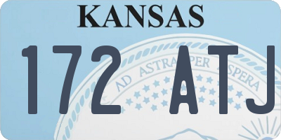 KS license plate 172ATJ