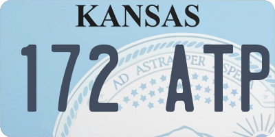 KS license plate 172ATP