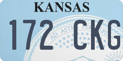 KS license plate 172CKG