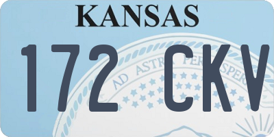 KS license plate 172CKV