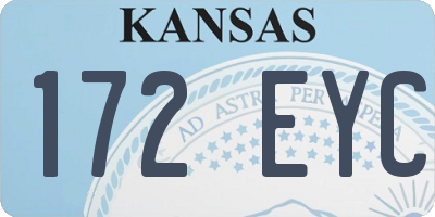 KS license plate 172EYC