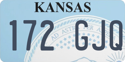 KS license plate 172GJQ