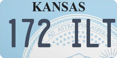 KS license plate 172ILT