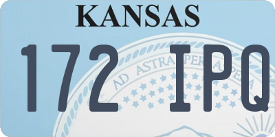 KS license plate 172IPQ