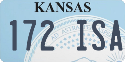 KS license plate 172ISA