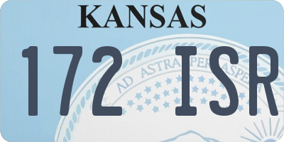 KS license plate 172ISR